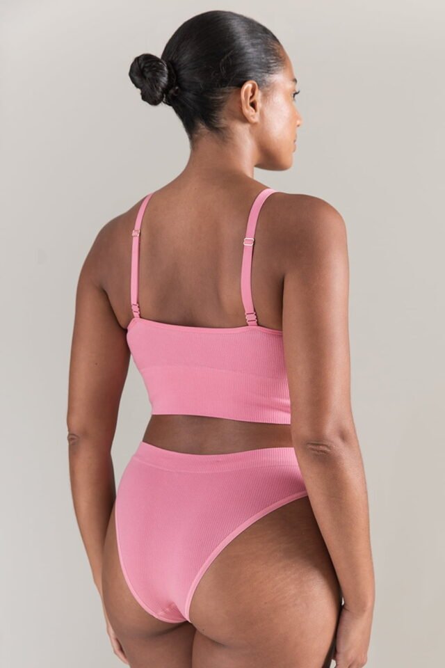 Nudea TENCEL™ High Leg Brief – Rose Pink