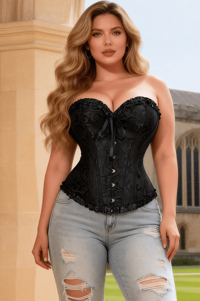 YesX Brocade Corset – Black
