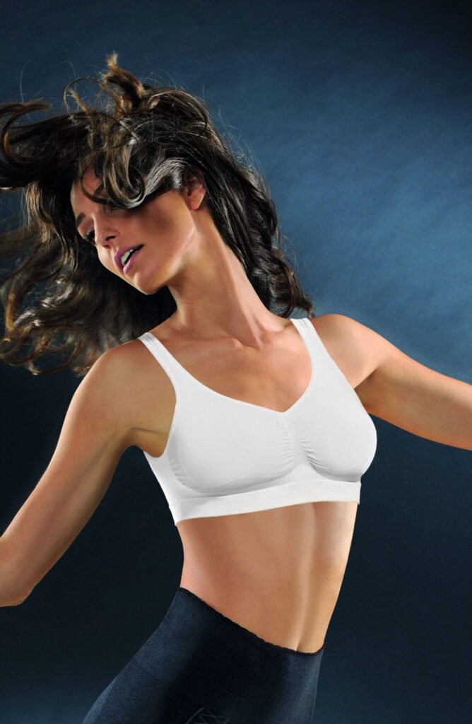 Control Body Medium Compression Non-Wired Push-Up Bra – White