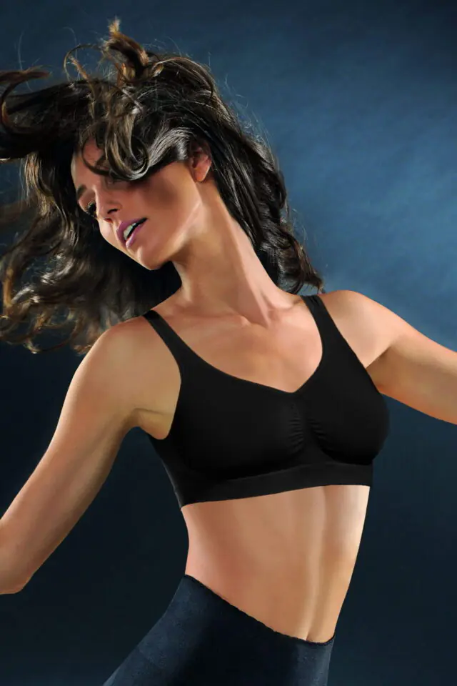 Control Body Medium Compression Non-Wired Push-Up Bra – Black