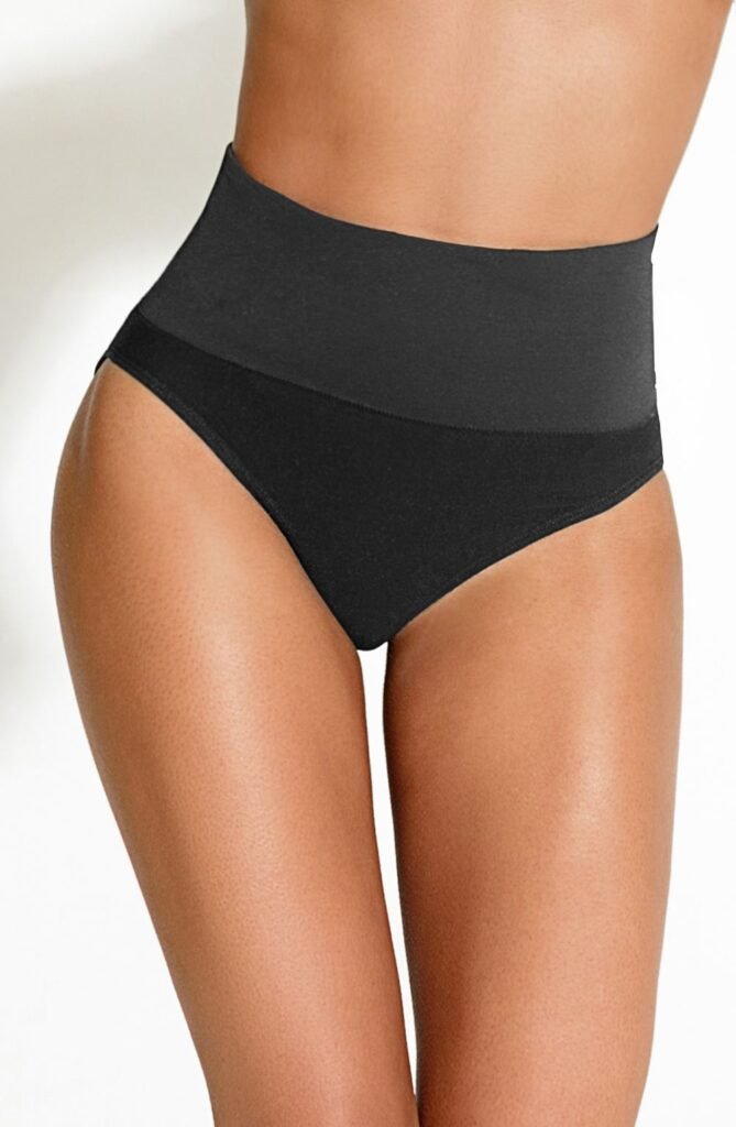 Control Body Seamless Tummy-Control Midi Brief – Black