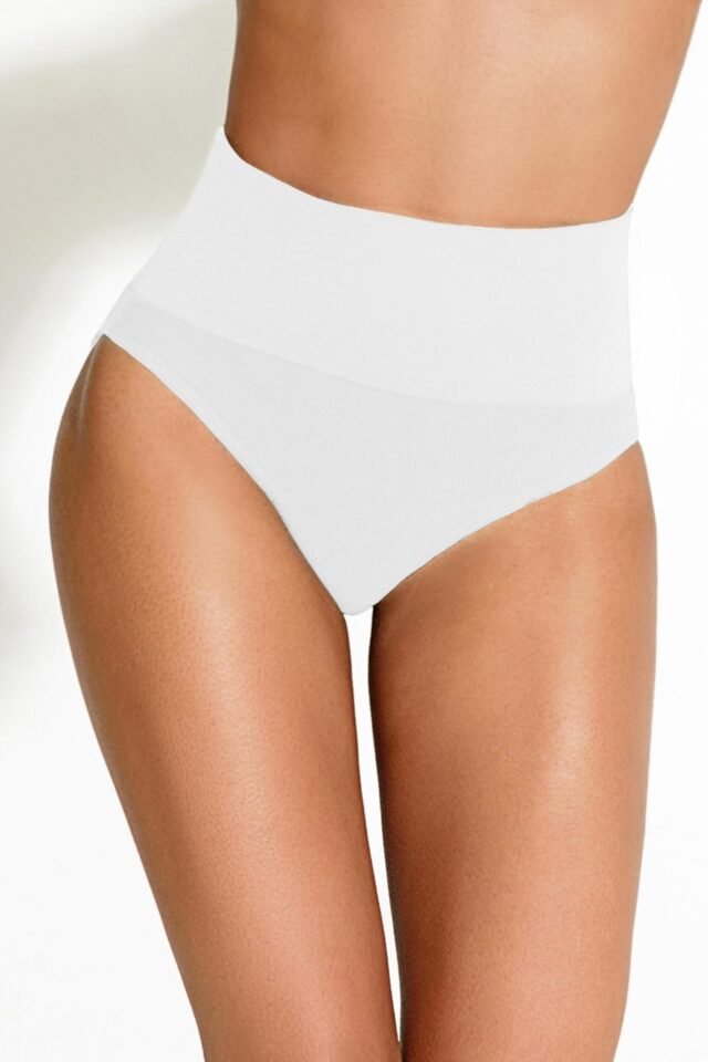 Control Body Seamless Tummy-Control Midi Brief – White