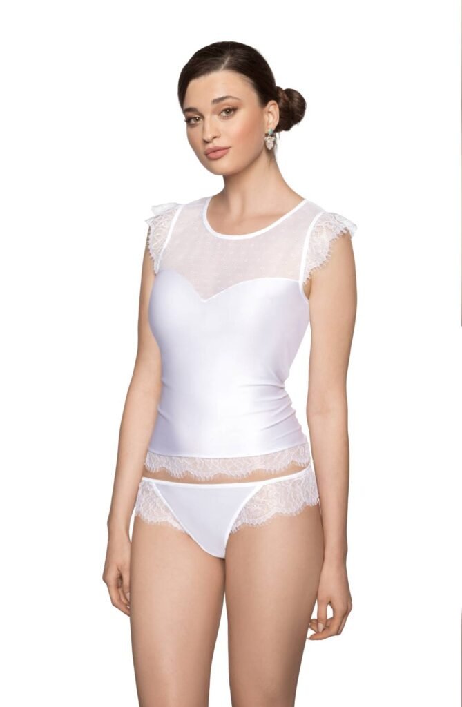 Roza Erii Lace Shirt – White