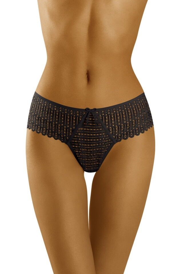 Wolbar Curanta Lace Thong – Black